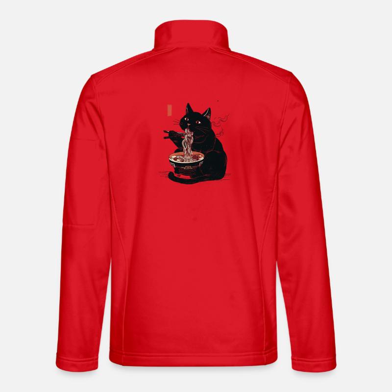Ramen Kitty - Unisex Softshelljacke - Rot