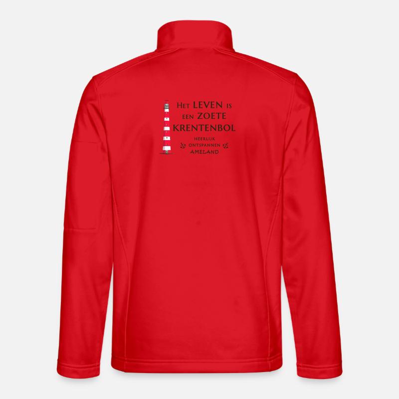 Ameland, Netherlands, Leuchtturm Raisin Buns - Unisex Softshell Jacket - red