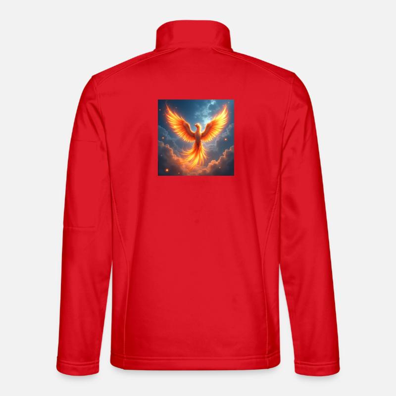 Krafttier Phoenix - Unisex Softshelljacke - Rot