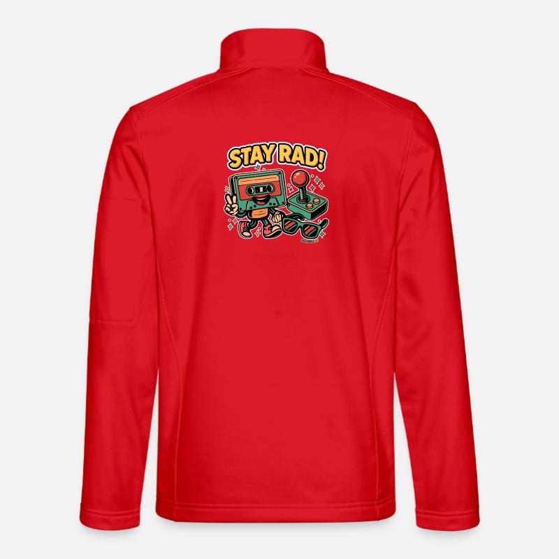 Stay Rad – Retro Vibes - Unisex Softshell Jacket - red