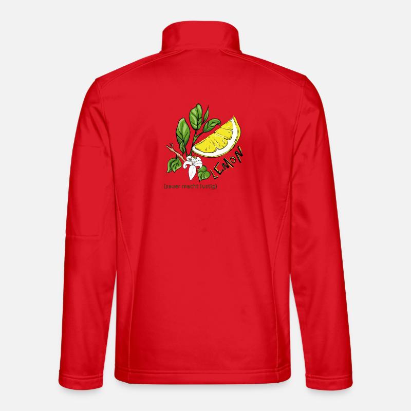 Zitrone - Unisex Softshelljacke - Rot