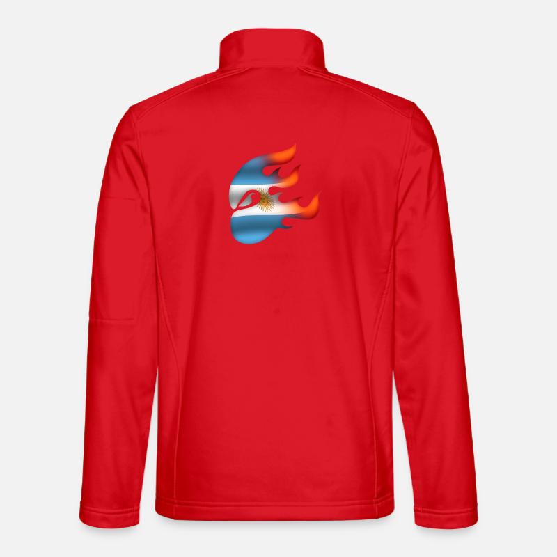 Flagge von Argentinien - Argentinien - Ninja - Unisex Softshelljacke - Rot
