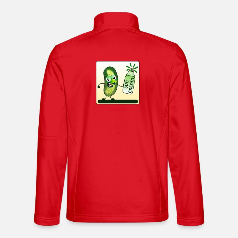 SONNENCREME SOMMERGURKE - Unisex Softshelljacke - Rot
