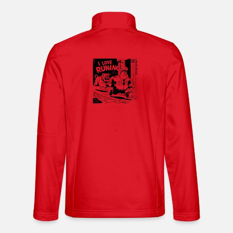 running - Unisex Softshell Jacket - red
