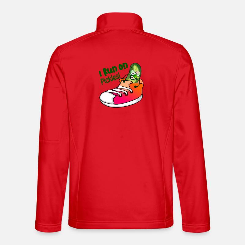 ICH LAUFE AUF GURKEN - Unisex Softshelljacke - Rot