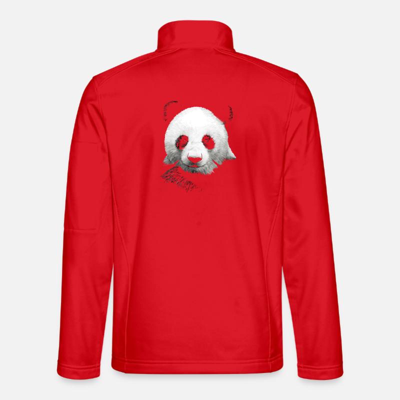 Panda - Unisex Softshell Jacket - red