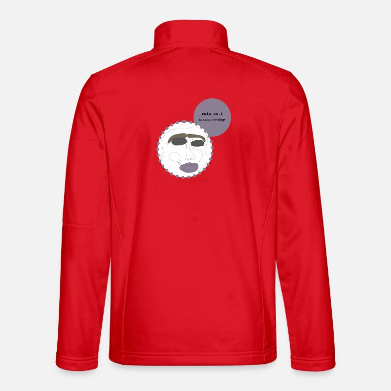 talk about feelings 2 - Unisex Softshell Jacket - red