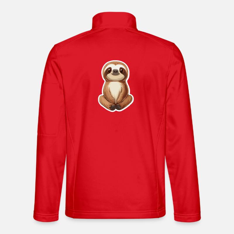 Sloth - Unisex Softshell Jacket - red