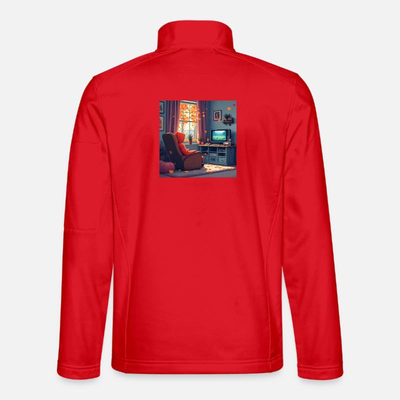 Fall Into Gaming - Unisex Softshell Jacket - red