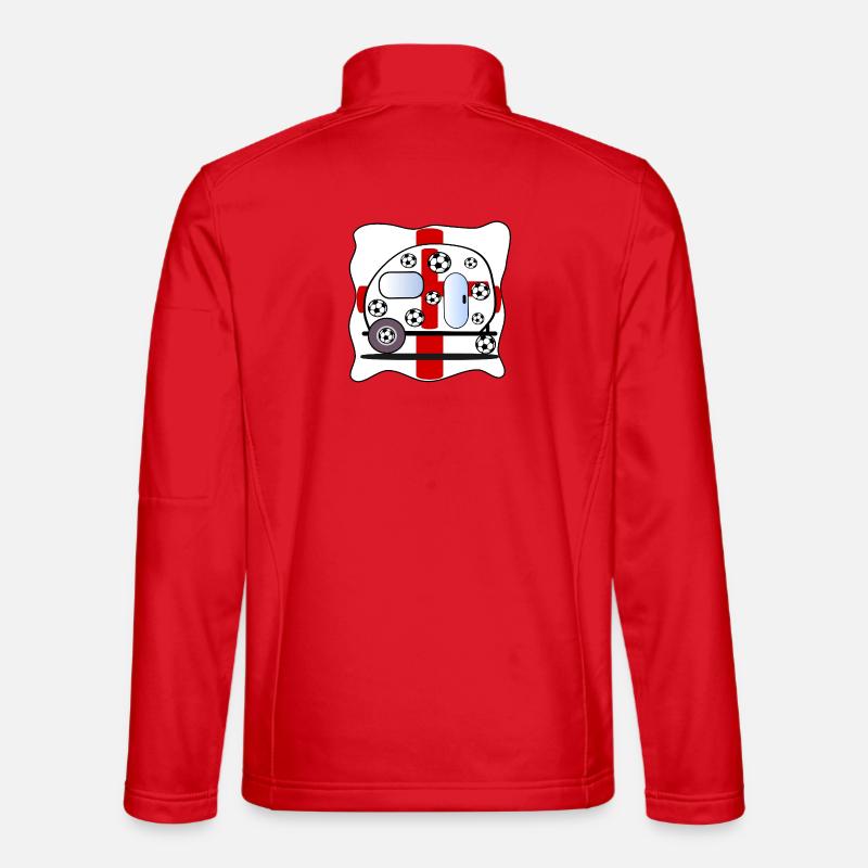 SOCCER CAMPING ENGLAND - Unisex Softshelljacke - Rot