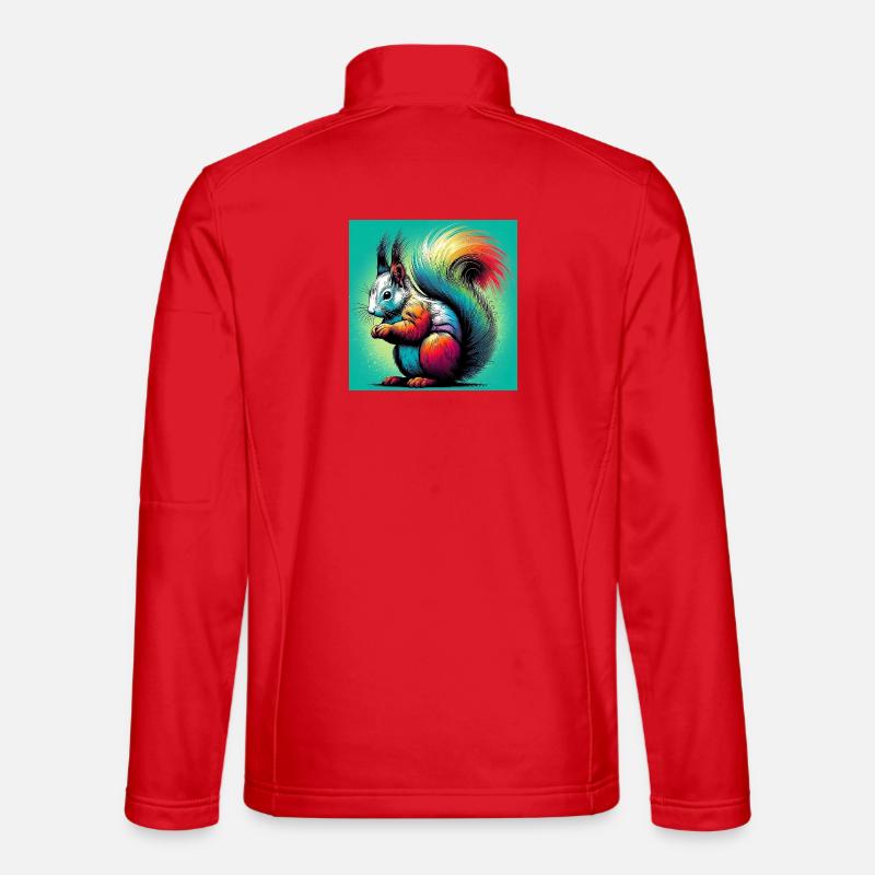 squirrel - Unisex Softshell Jacket - red