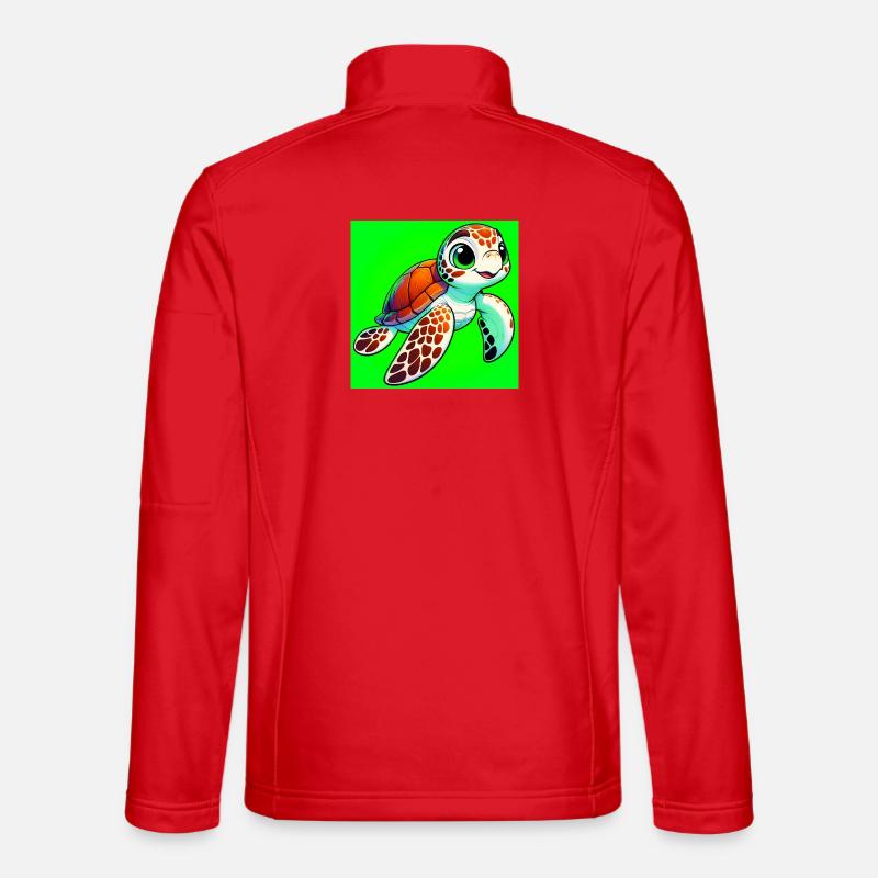 Schildkröte - Unisex Softshelljacke - Rot
