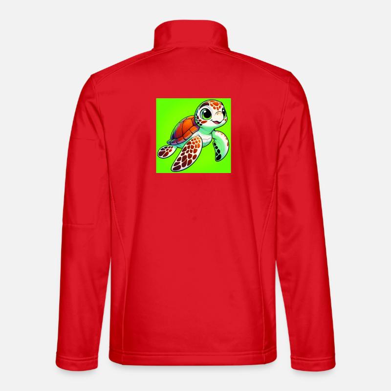 Schildkröte - Unisex Softshelljacke - Rot