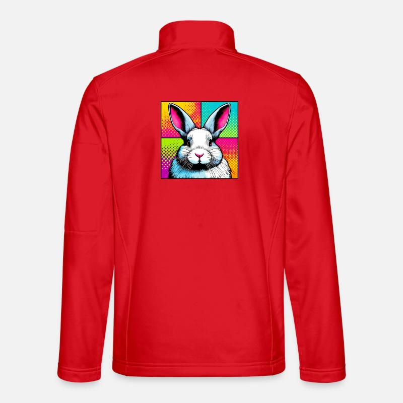 Kaninchen - Unisex Softshelljacke - Rot