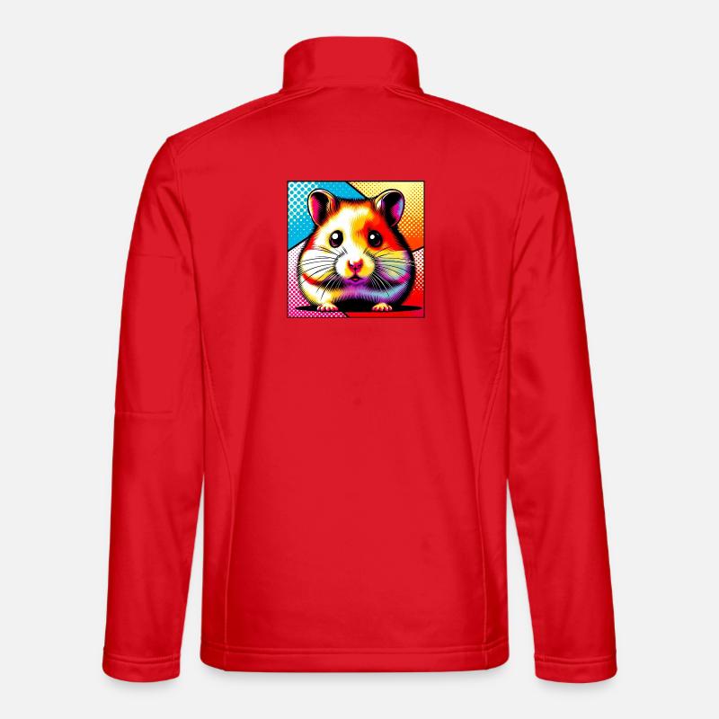 hamster - Unisex Softshell Jacket - red