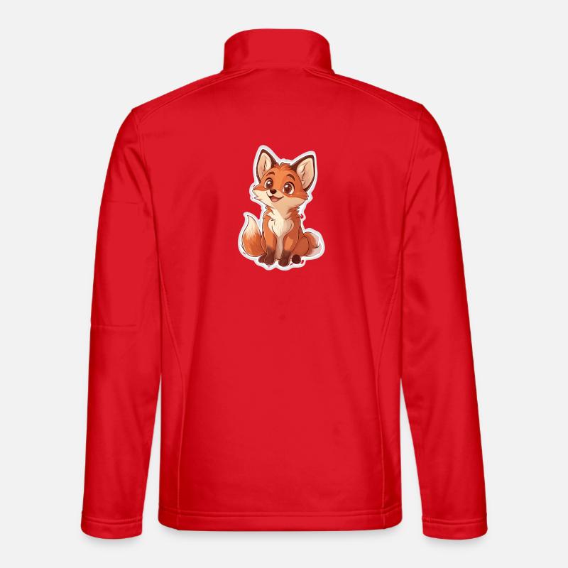 Fuchs - Unisex Softshelljacke - Rot