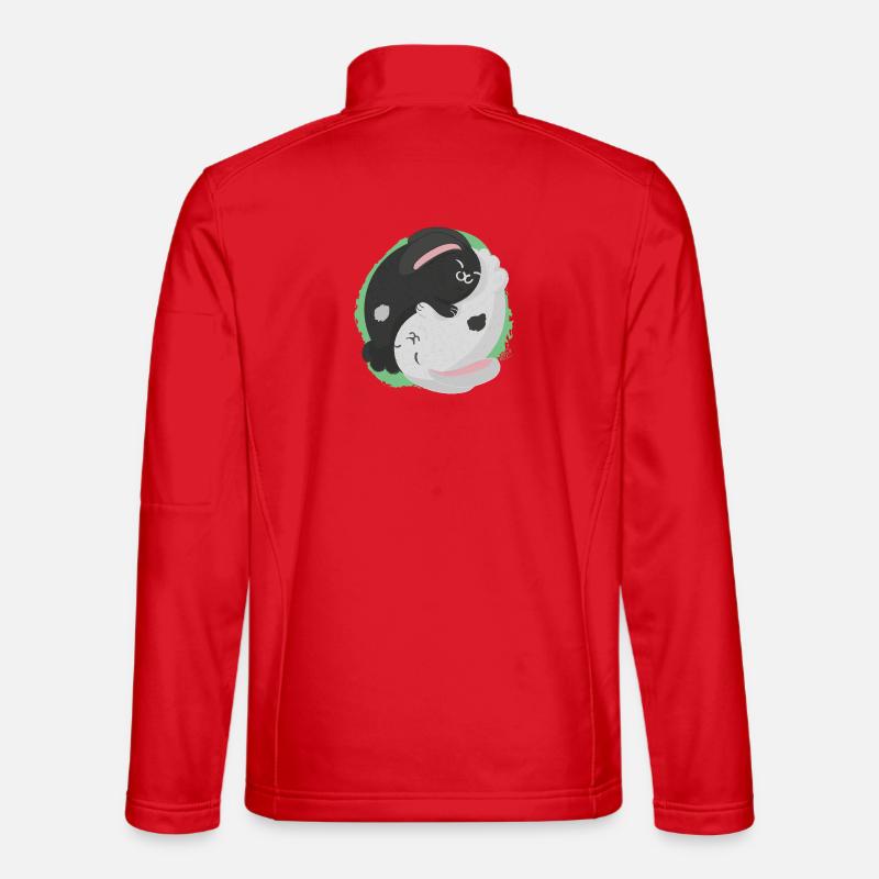 Jin Jang Bunny - Unisex Softshelljacke - Rot