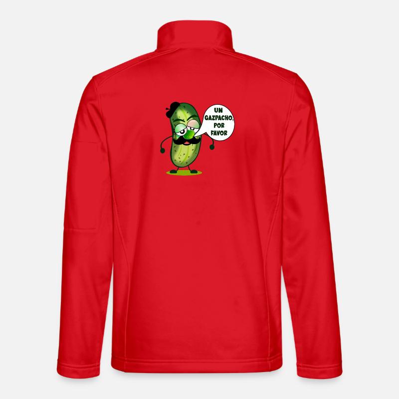 GURKEN-GAZPACHO - Unisex Softshelljacke - Rot