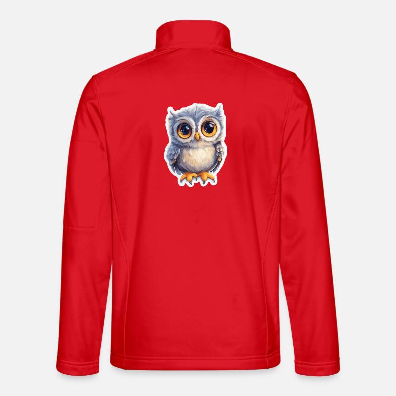 Eule - Unisex Softshelljacke - Rot