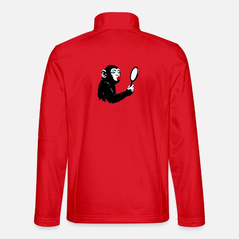 Dame singe vaniteuse avec miroir Veste en tissu softshell Unisexe