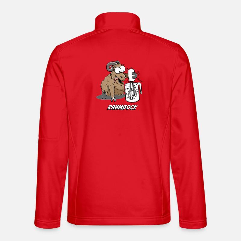Humorvoller Bock mit Küchenmixer - Unisex Softshelljacke - Rot