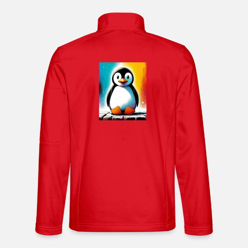 Pinguin - Unisex Softshelljacke - Rot