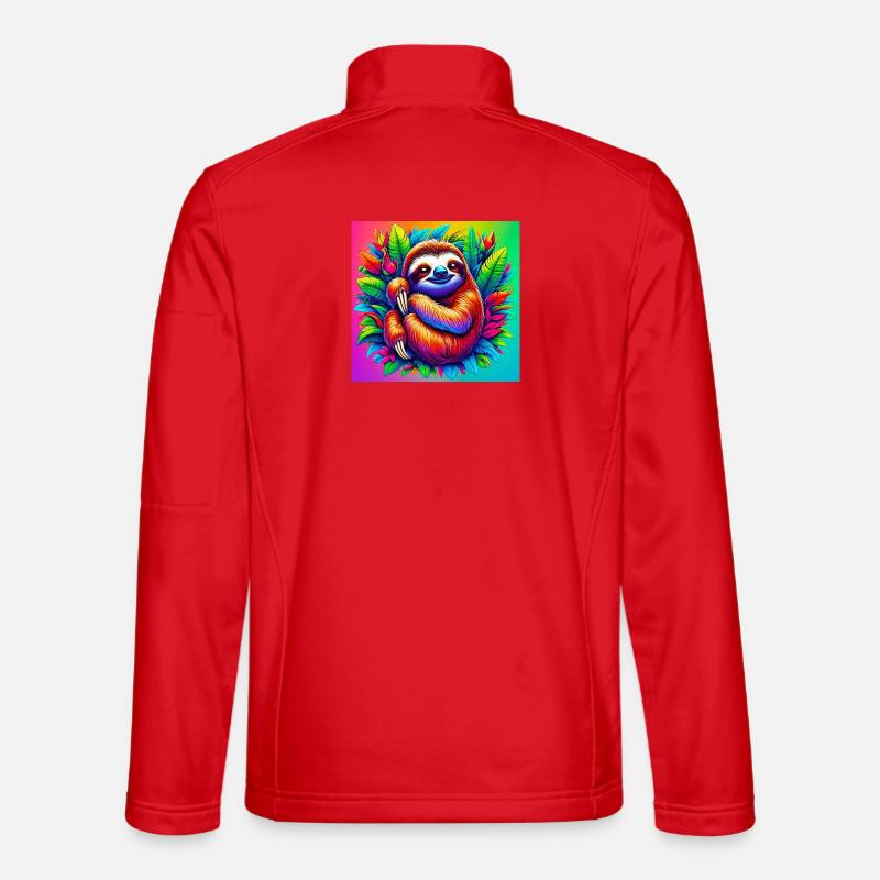 Faultier - Unisex Softshelljacke - Rot