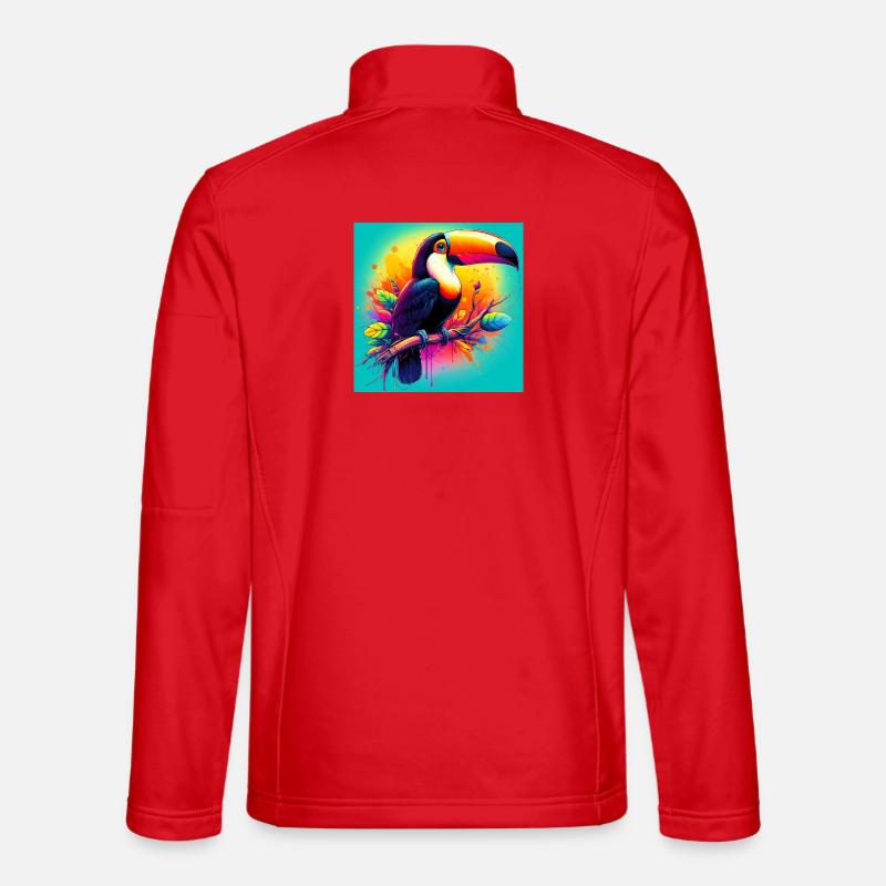 toucan - Unisex Softshell Jacket - red