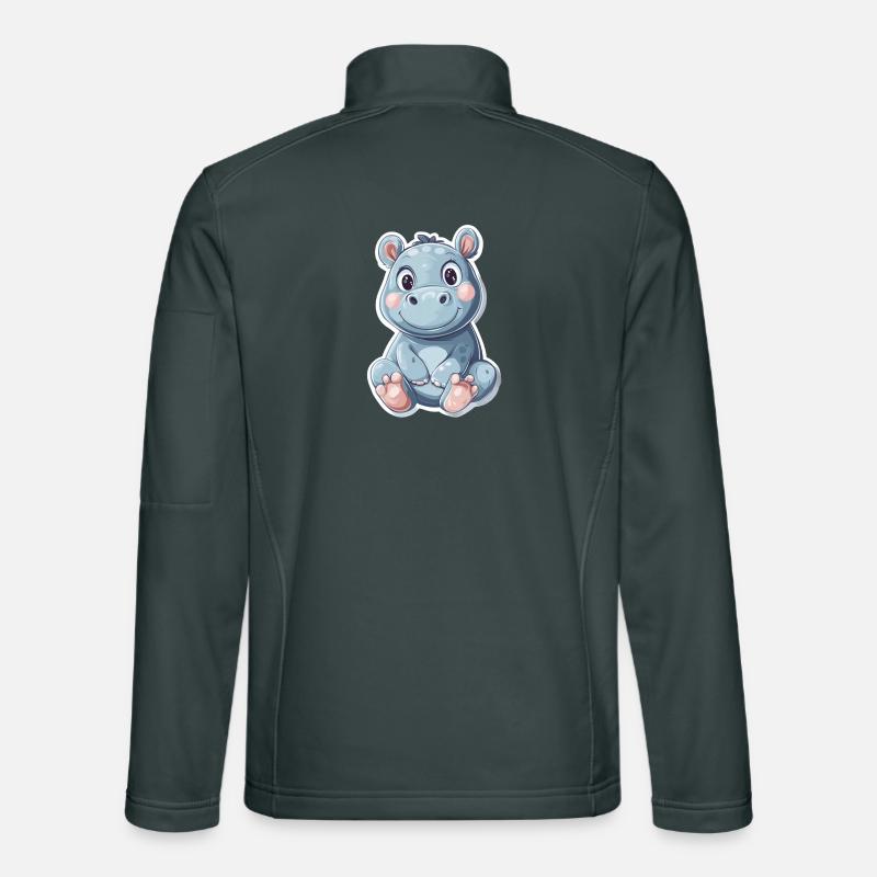 Nilpferd Unisex Softshelljacke