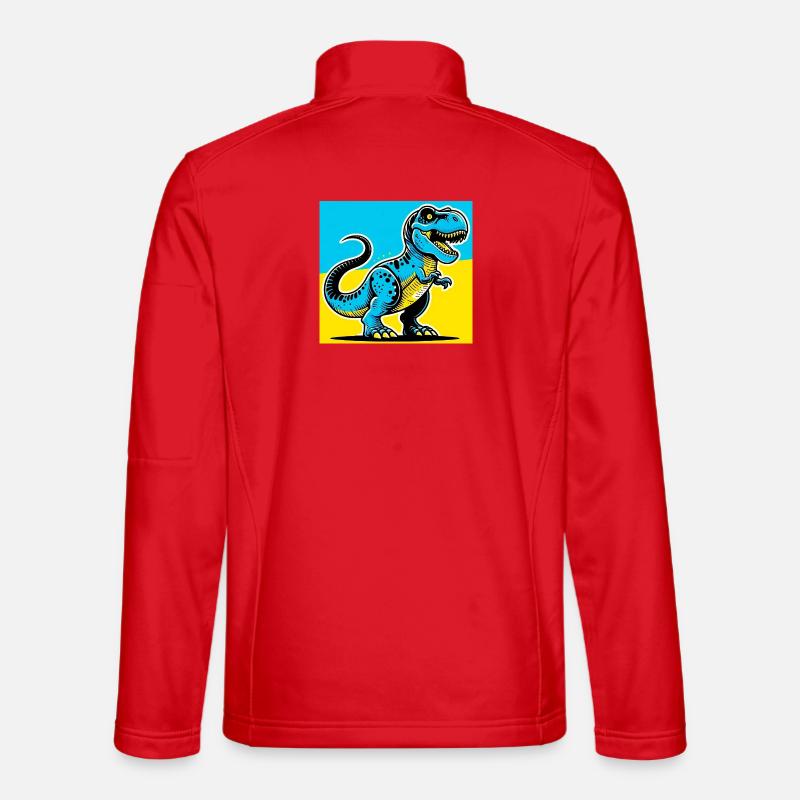 dinosaur - Unisex Softshell Jacket - red