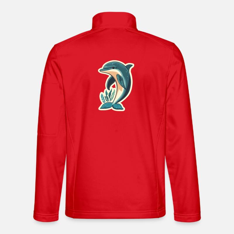 Dolphin - Unisex Softshell Jacket - red