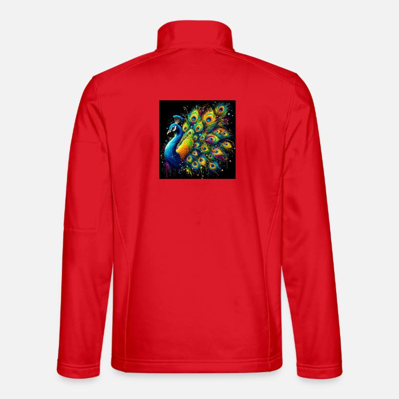peacock - Unisex Softshell Jacket - red