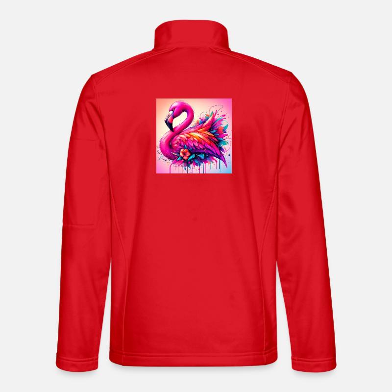 Flamingo - Unisex Softshelljacke - Rot