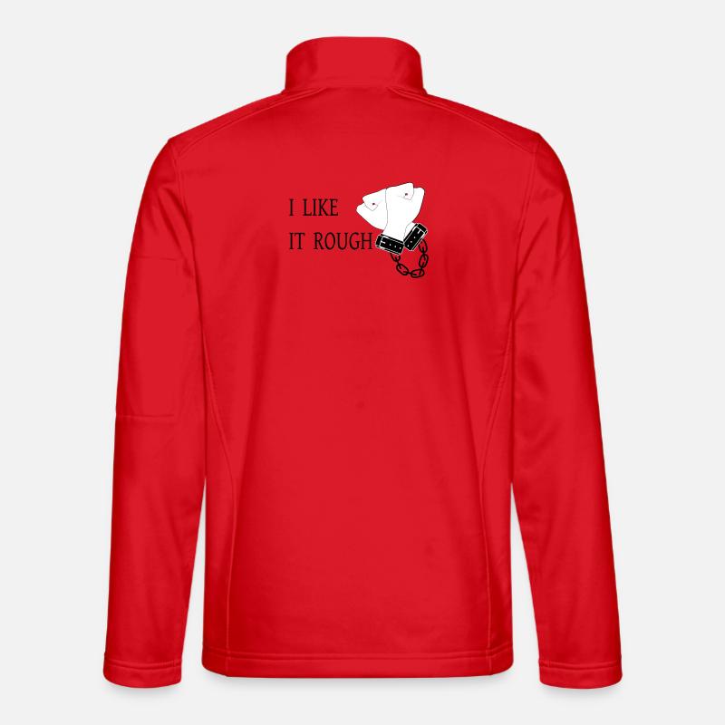 I Like it Rough - Unisex Softshell Jacket - red