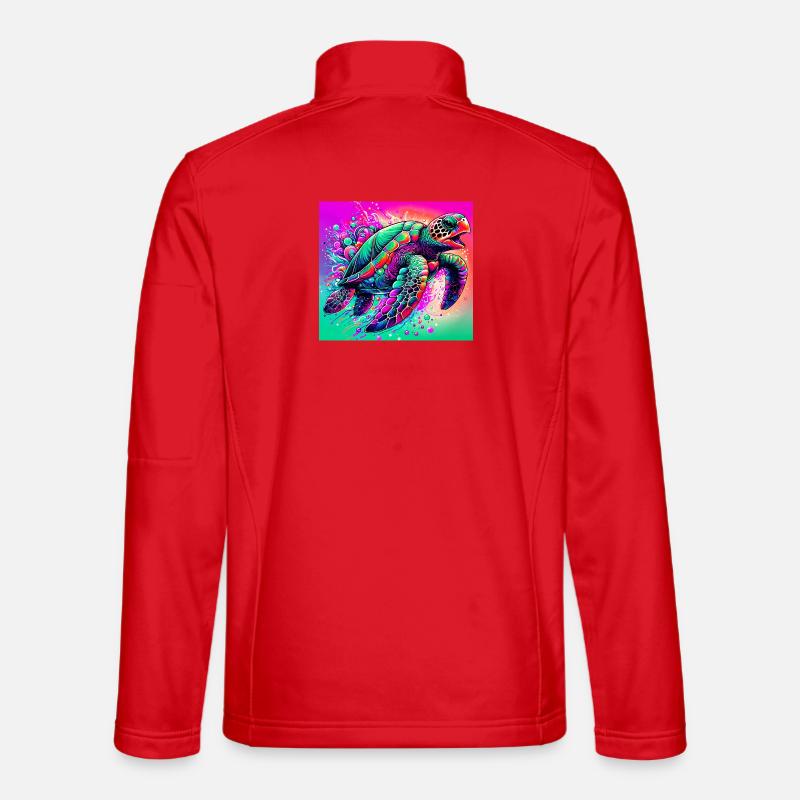 Schildkröte - Unisex Softshelljacke - Rot