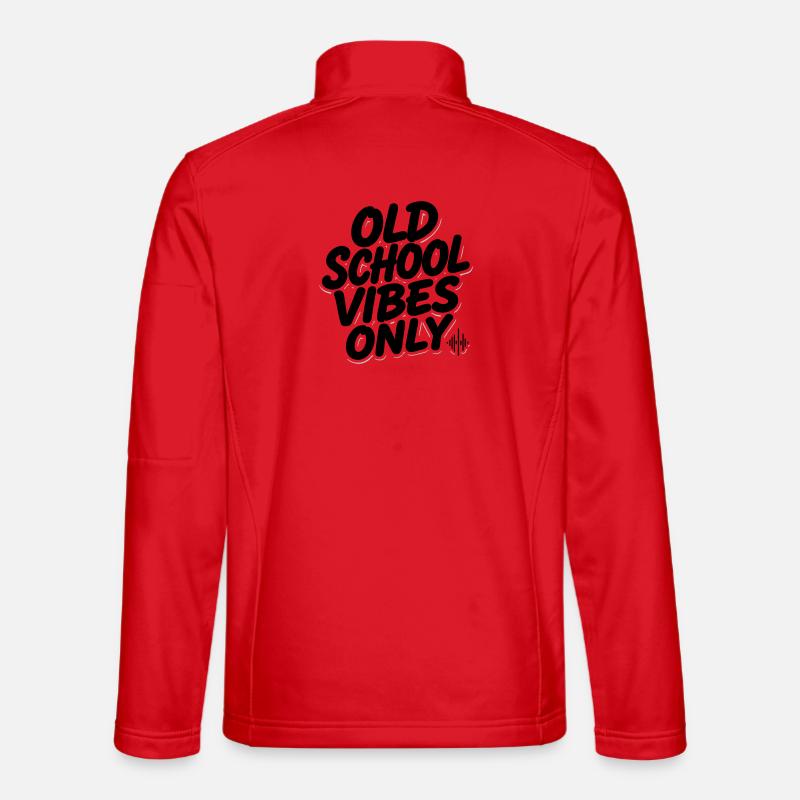 OLD SCHOOL VIBES only - Unisex Softshell Jacket - red