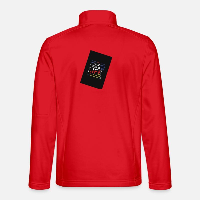 Influence on your own life path - Unisex Softshell Jacket - red