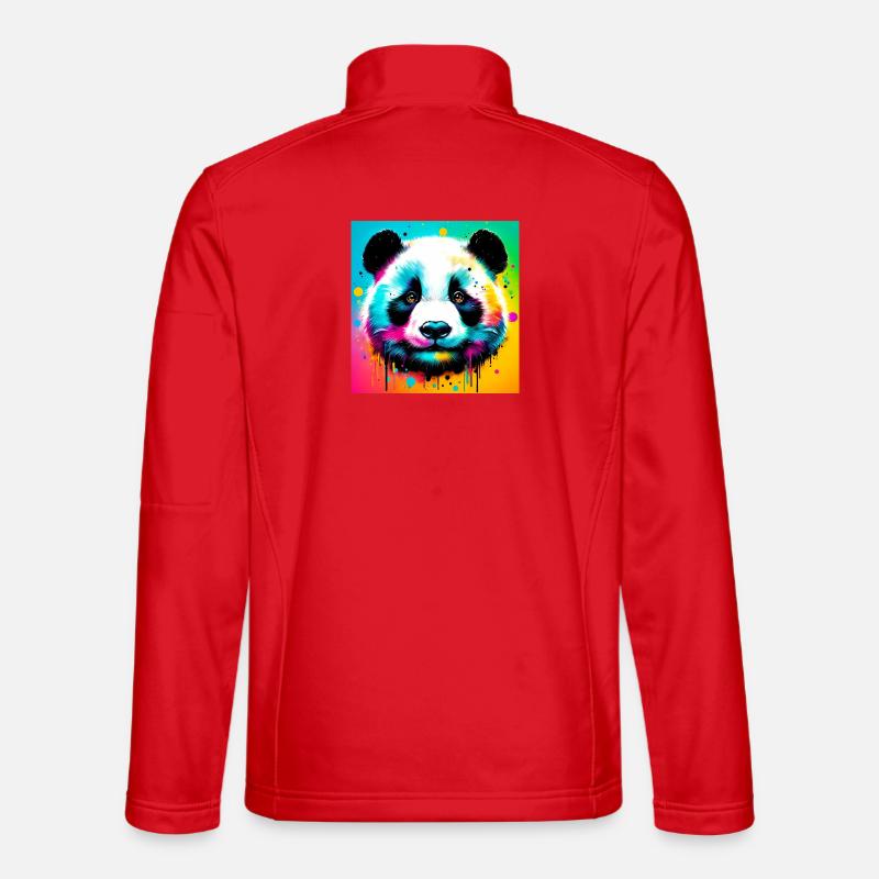 Panda - Unisex Softshelljacke - Rot
