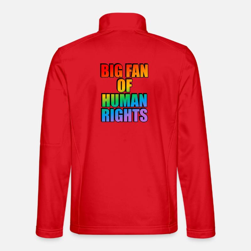 Rainbow Human Rights Celebration Tee Unisex Softshell Jacket
