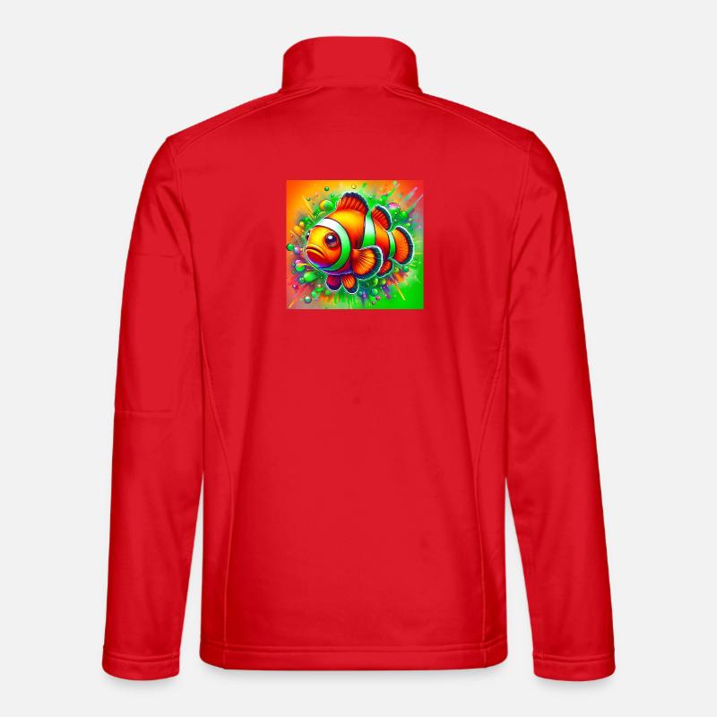 Clownfisch - Unisex Softshelljacke - Rot