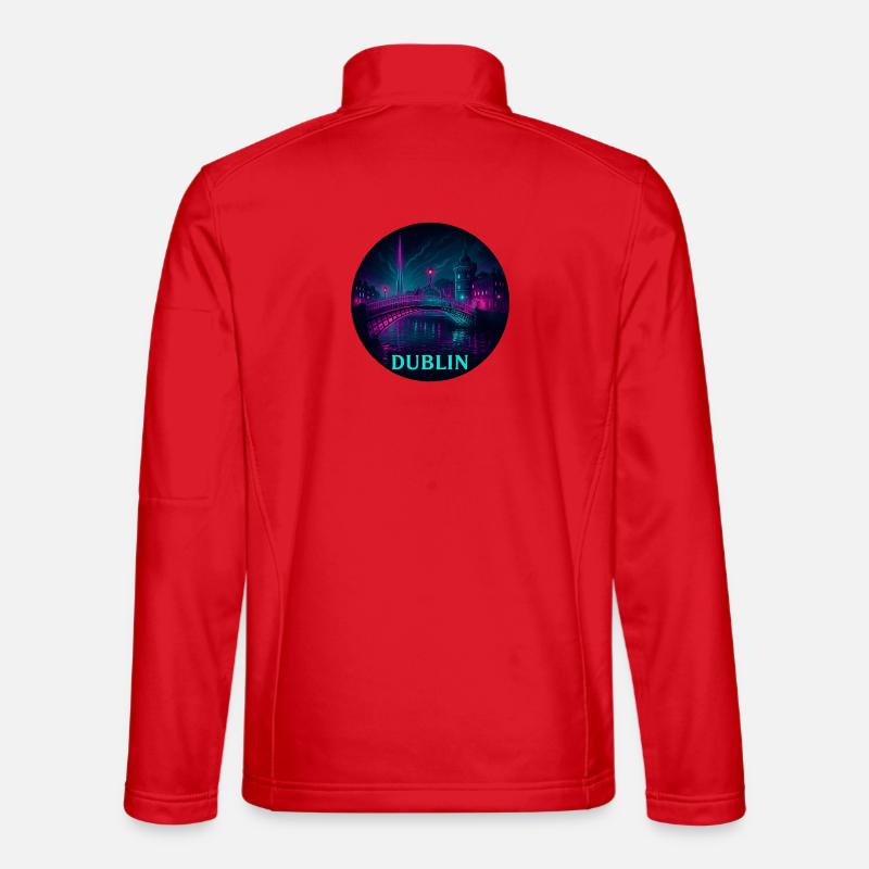 Dublin Souvenir Cyberpunk - Unisex Softshelljacke - Rot