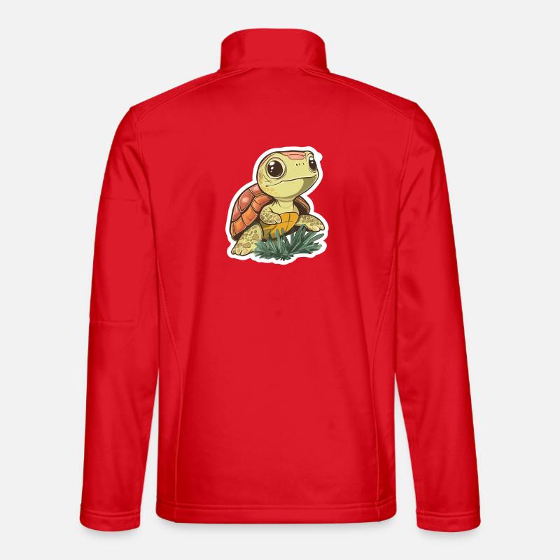 Schildkröte - Unisex Softshelljacke - Rot