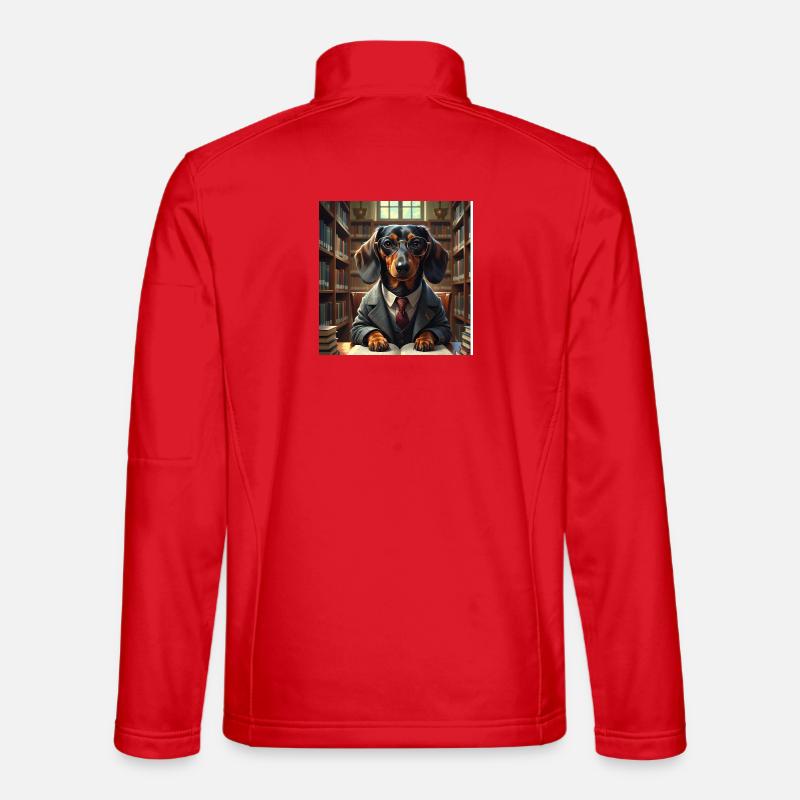 School Detective Dog Detective - Unisex Softshell Jacket - red