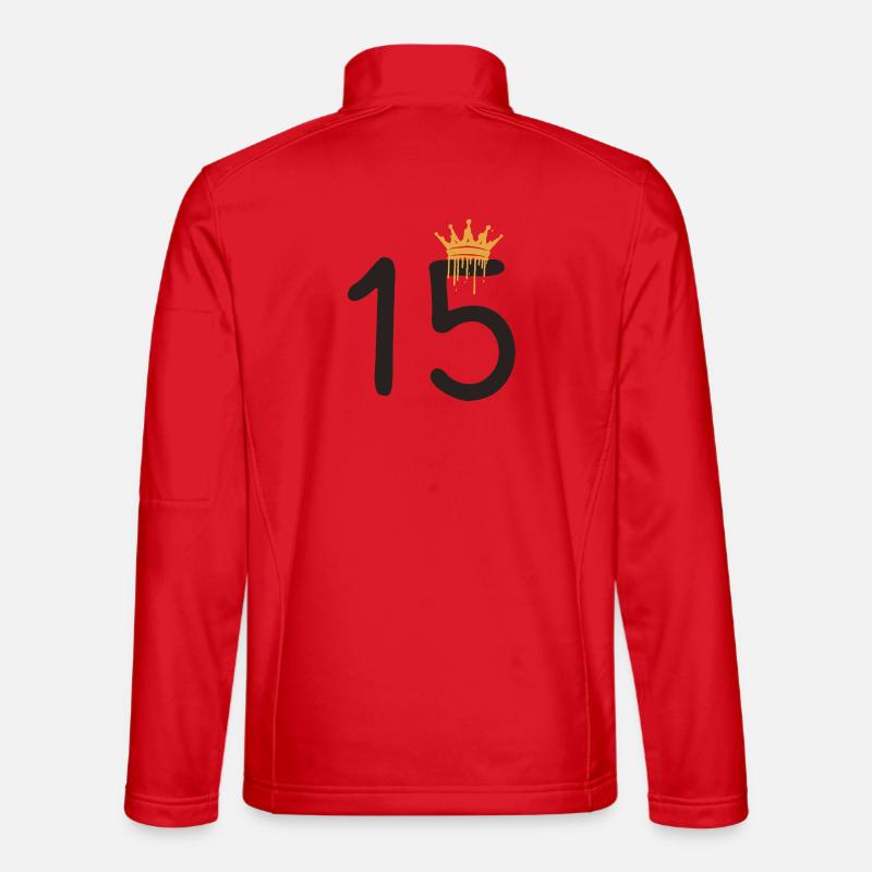 15 - Unisex Softshell Jacket - red