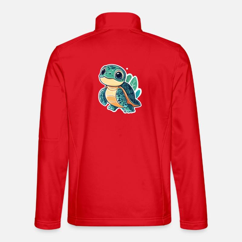 Schildkröte - Unisex Softshelljacke - Rot