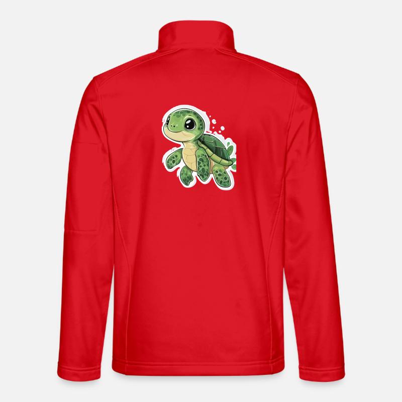 Schildkröte - Unisex Softshelljacke - Rot