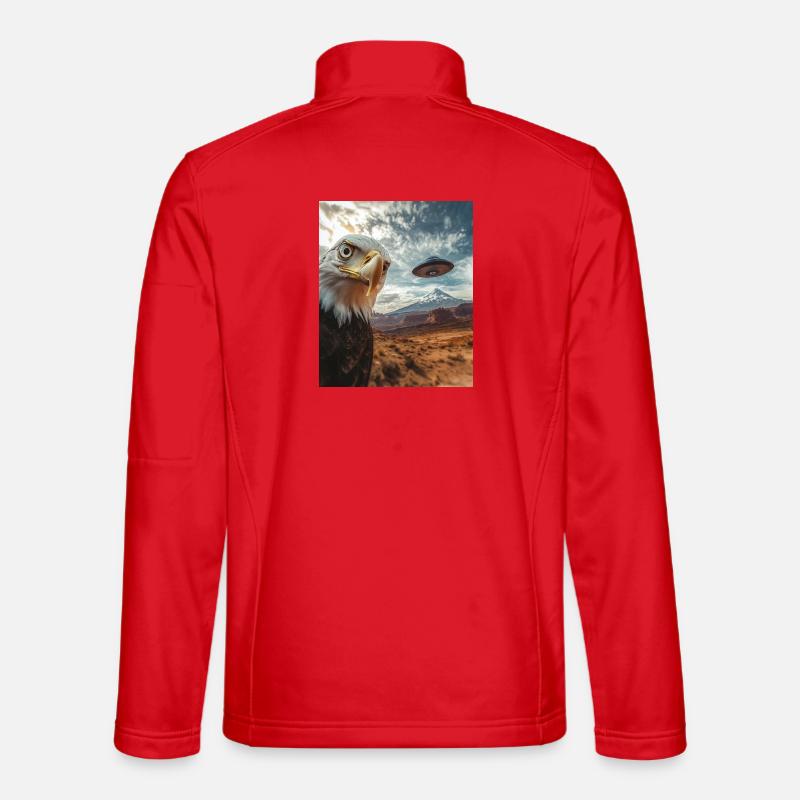 Adler Selfie UFO - Unisex Softshelljacke - Rot