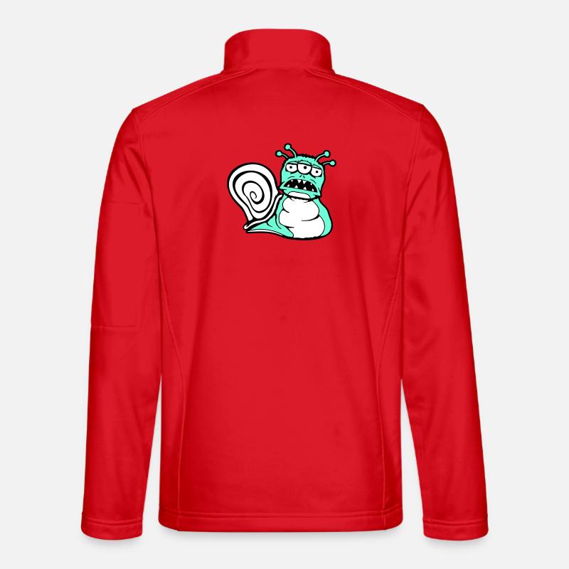 Schnecke Alien Monster Halloween Außerirdischer Unisex Softshelljacke