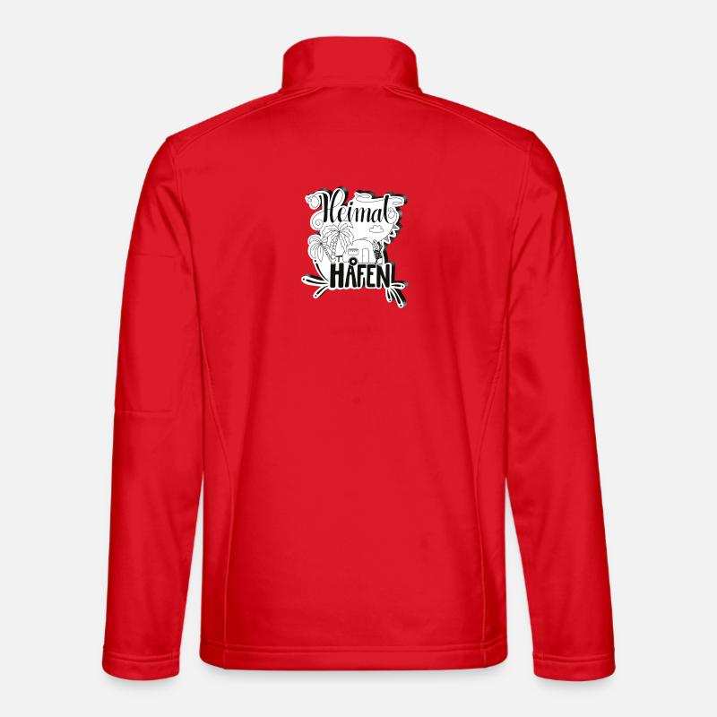 Camping Heimathafen - Unisex Softshelljacke - Rot