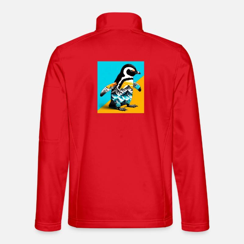 Pinguin - Unisex Softshelljacke - Rot